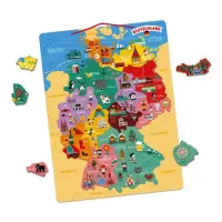 Magnetisches Land Puzzle Deutschland