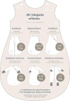 Schlafsack mit Beinen Rexi 104/110 blau