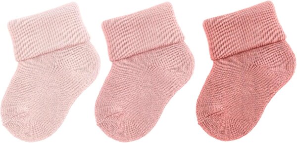 Erstlingssocken 3-er uni Farbreihe