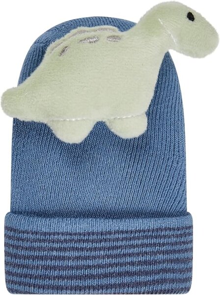 Baby Rasselsocken Dino Rexi mittelblau 15-16