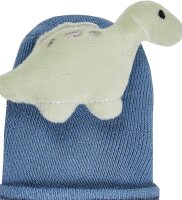 Baby Rasselsocken Dino Rexi mittelblau 15-16