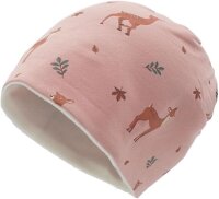 MAXIMO Mini Beanie Reh Jersey mit Fleecefutter