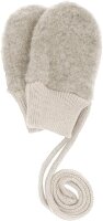 MAXIMO GOTS Baby Fausthandschuhe Wollfleece ohne Daumen mit Strickbund
