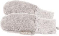 MAXIMO GOTS Baby Fausthandschuhe Wollfleece ohne Daumen mit Strickbund