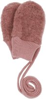 MAXIMO GOTS Baby Fausthandschuhe Wollfleece ohne Daumen mit Strickbund