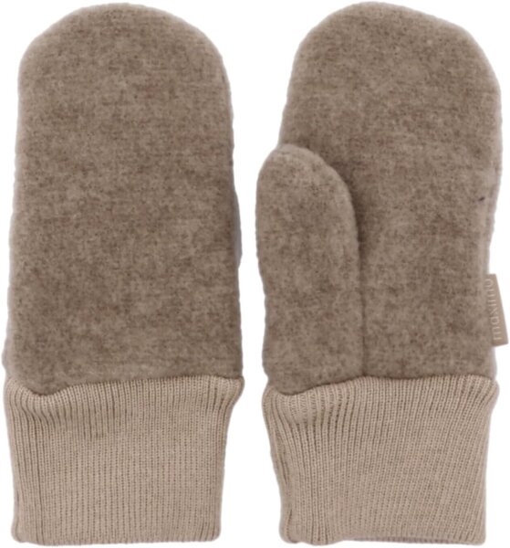 MAXIMO GOTS Mini Fausthandschuhe mit Daumen Wollfleece mit Strickbund