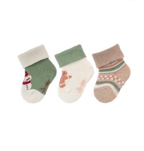 Babysocken 3-er Weihnachten