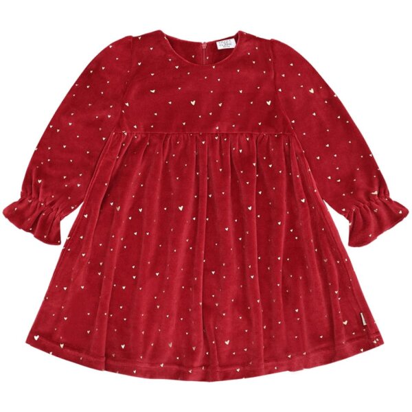 HCDonna Gold Kleid mit goldenen Herzchen