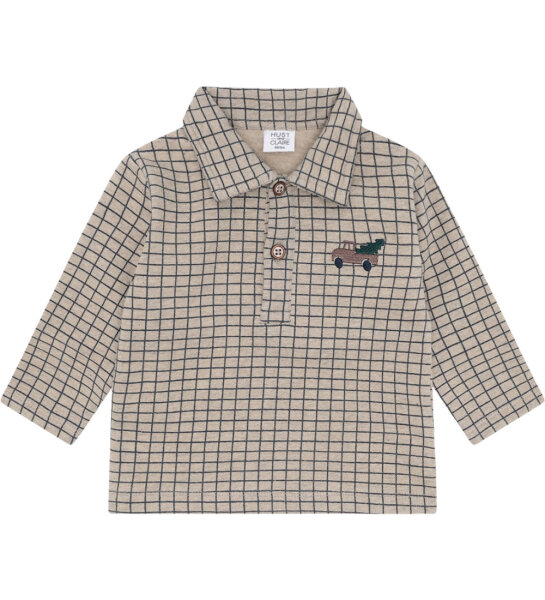 HCSofus Check Langarmshirt Biscuit