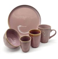 Stoneware Schälchen rosa
