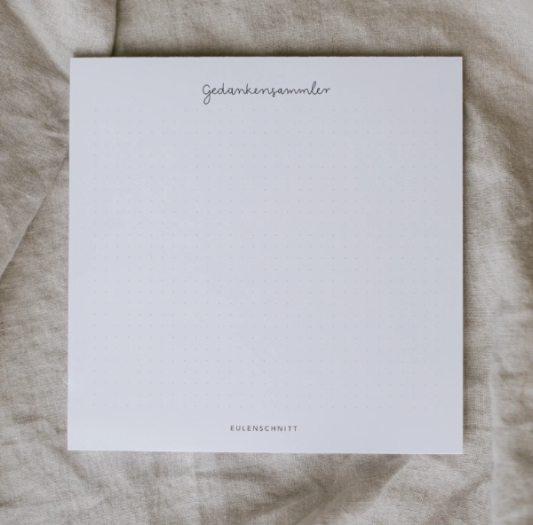 Eulenschnitt Block Gedankensammler