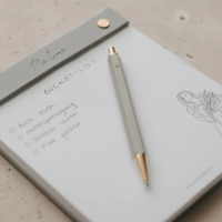 Eulenschnitt Kugelschreiber Grau