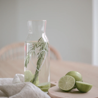 Eulenschnitt Karaffe Herz Weiß