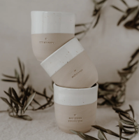 Eulenschnitt Becher Glücklich