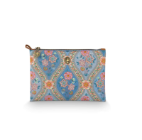 PIP Charly Cosmetic Flat Pouch Medium Ornamento Blue
