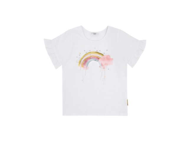 HCAlma Rainbow T-Shirt mit Rüschenärmeln