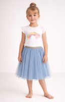 HCAlma Rainbow T-Shirt mit Rüschenärmeln