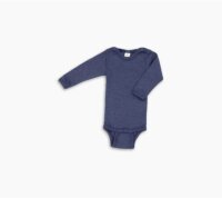 Engel Baby-Body langarm Merinowolle & Seide mit Druckverschluss