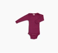 Engel Baby-Body langarm Merinowolle & Seide mit Druckverschluss
