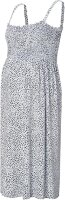 Maternity Dress mit Trägern weiß-blau gemustert