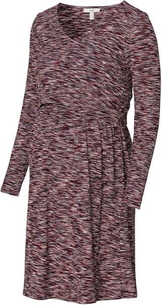 Maternity Dress Longsleeve Meliert Plum Red
