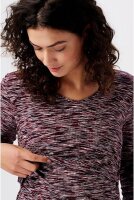 Maternity Dress Longsleeve Meliert Plum Red