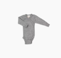 Engel Wickelbody langarm Merinowolle & Seide GOTS